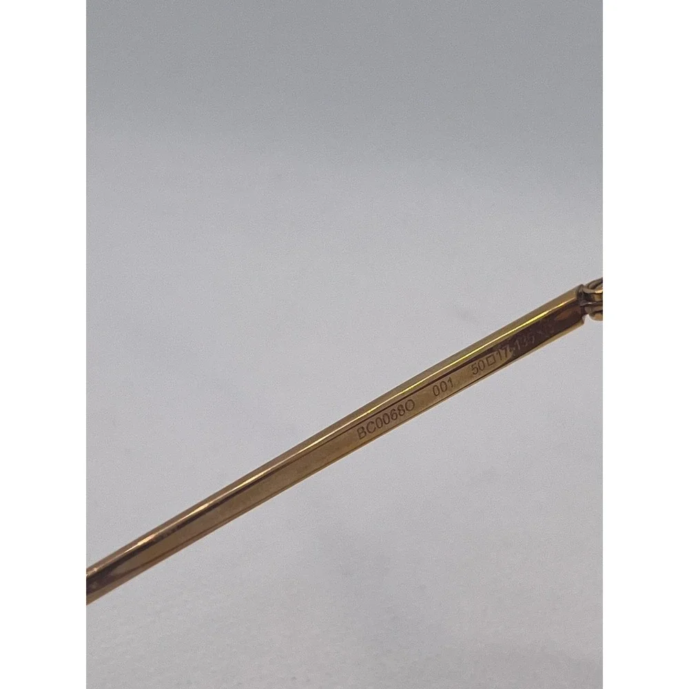 Boucheron‎ BC0068O Eyeglasses Frames Burgundy Gold Tone